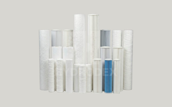 hydrodex filter cartridges elements spun pp melt-blown string wound pleated